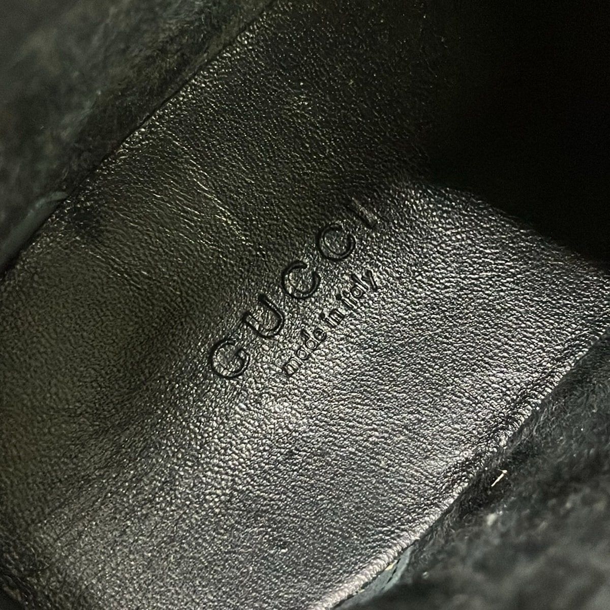 Gucci Long Boots 35.5 Black Sherry Leather — view 6
