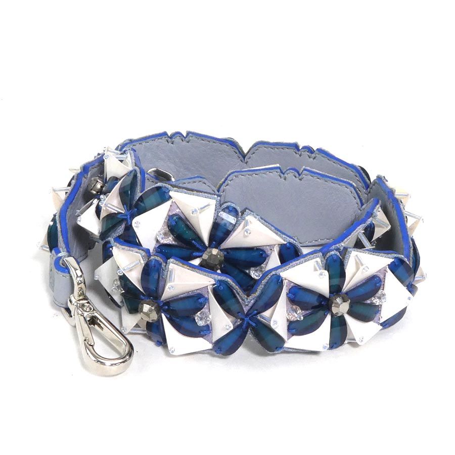 Fendi Shoulder Strap Bag Straps Blue