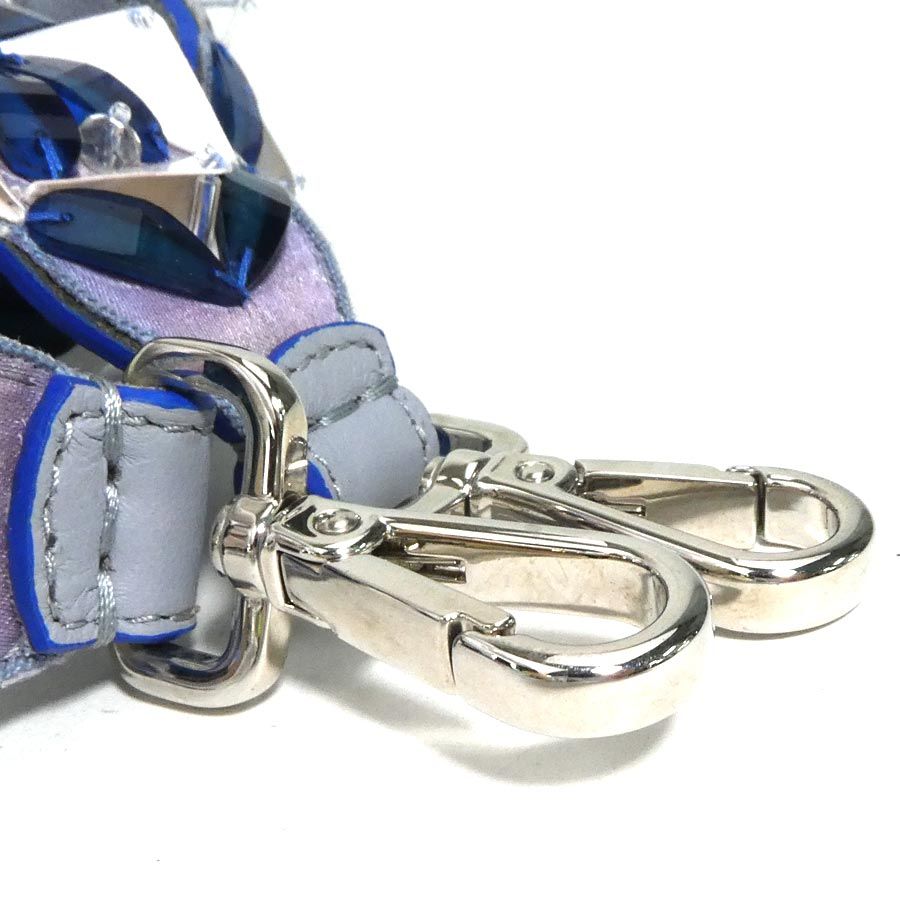 Fendi Shoulder Strap Bag Straps Blue — view 6