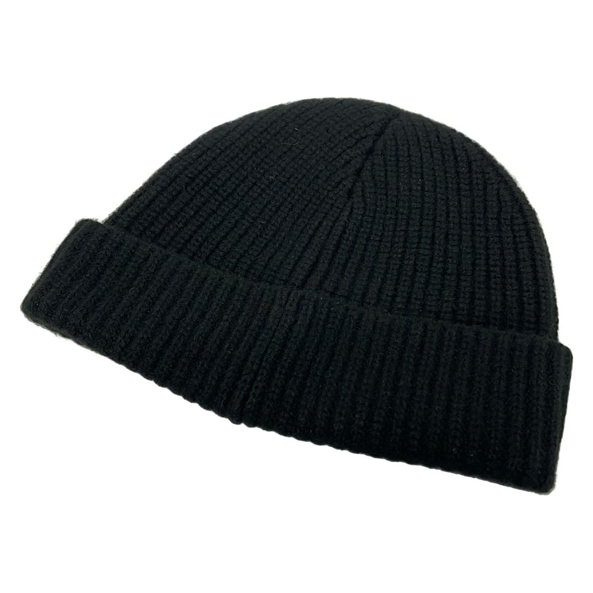 Celine Knit Hat TU Black Ivory Cashmere — view 2