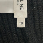Celine Knit Hat TU Black Ivory Cashmere — view 6