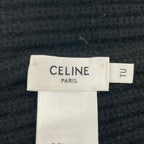Celine Knit Hat TU Black Ivory Cashmere — view 4