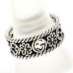 Gucci Interlocking Flower 925 Sterling Silver Ring — view 2