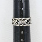 Gucci Interlocking Flower 925 Sterling Silver Ring — view 8