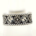 Gucci Interlocking Flower 925 Sterling Silver Ring