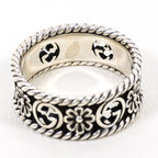 Gucci Interlocking Flower 925 Sterling Silver Ring — view 3