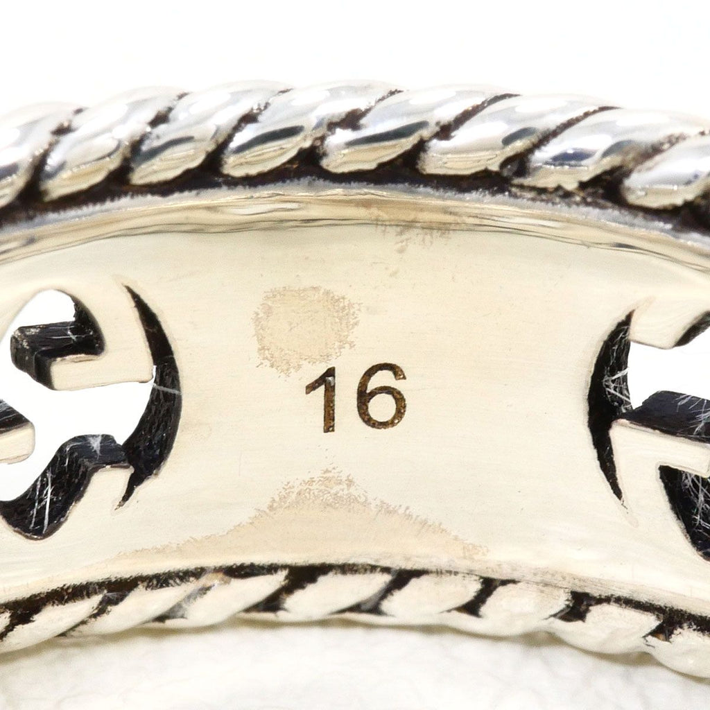 Gucci Interlocking Flower 925 Sterling Silver Ring — view 6
