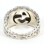 Gucci Interlocking Arabesque 925 Sterling Silver Ring — view 3
