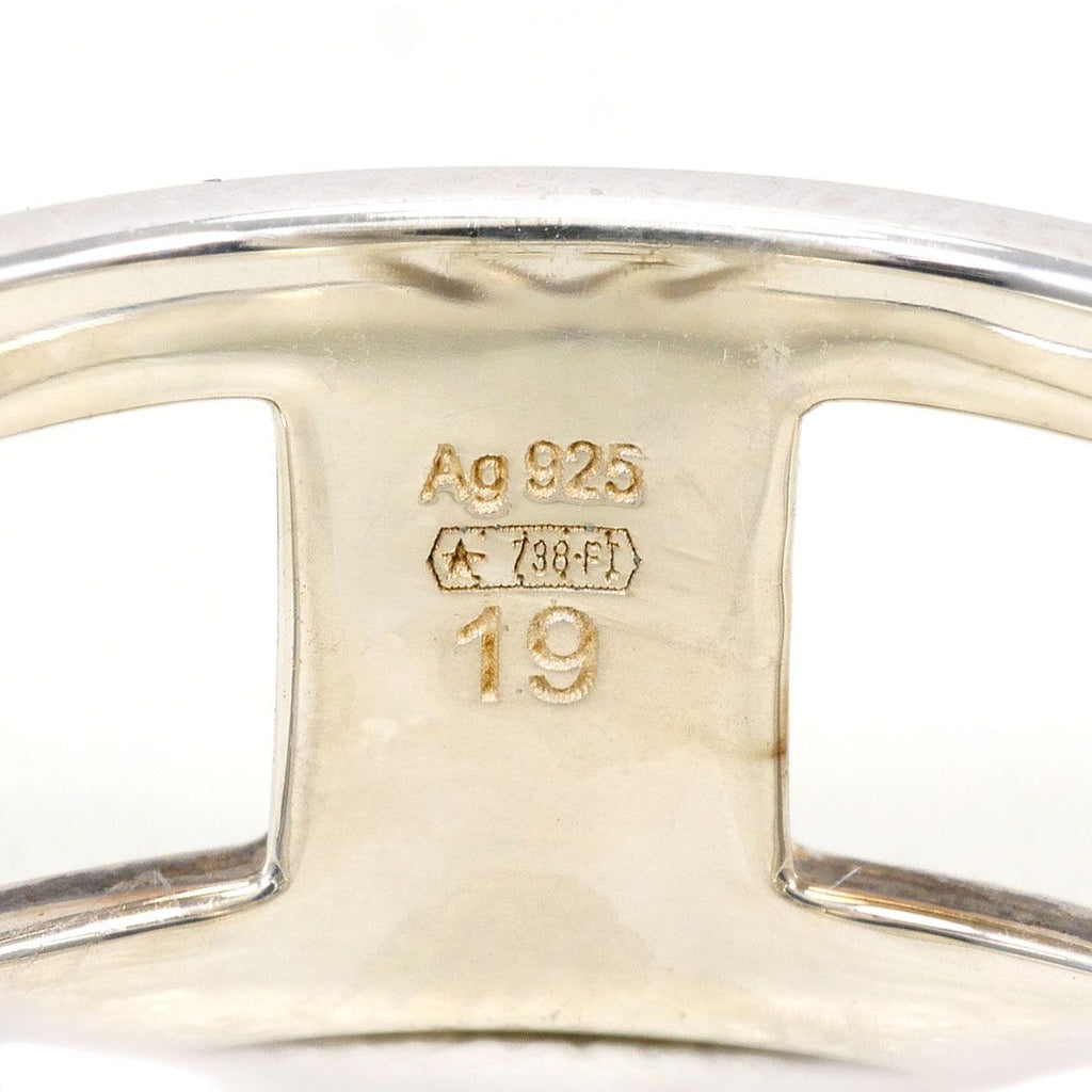 Gucci Interlocking Open 925 Sterling Silver Ring — view 4