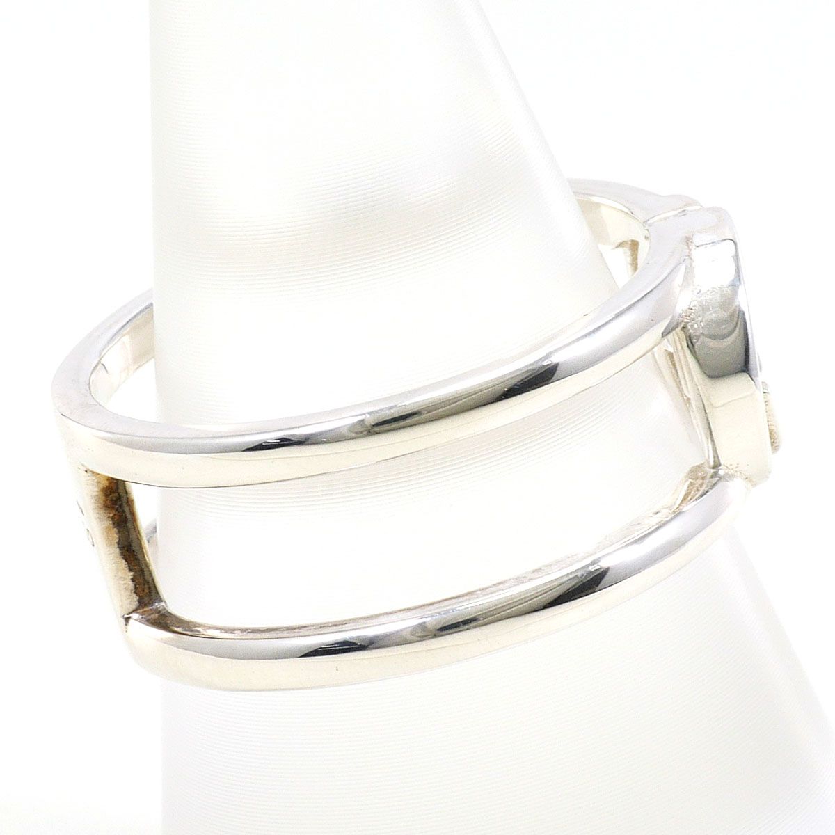 Gucci Interlocking Open 925 Sterling Silver Ring — view 2