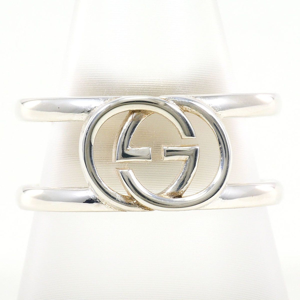 Gucci Interlocking Open 925 Sterling Silver Ring