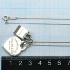 Tiffany & Co Shopping Bag Heart Tag 925 Sterling Silver Necklace 39 cm — view 6