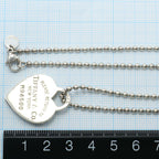 Tiffany & Co Heart Tag Silver Necklace 86 cm — view 4