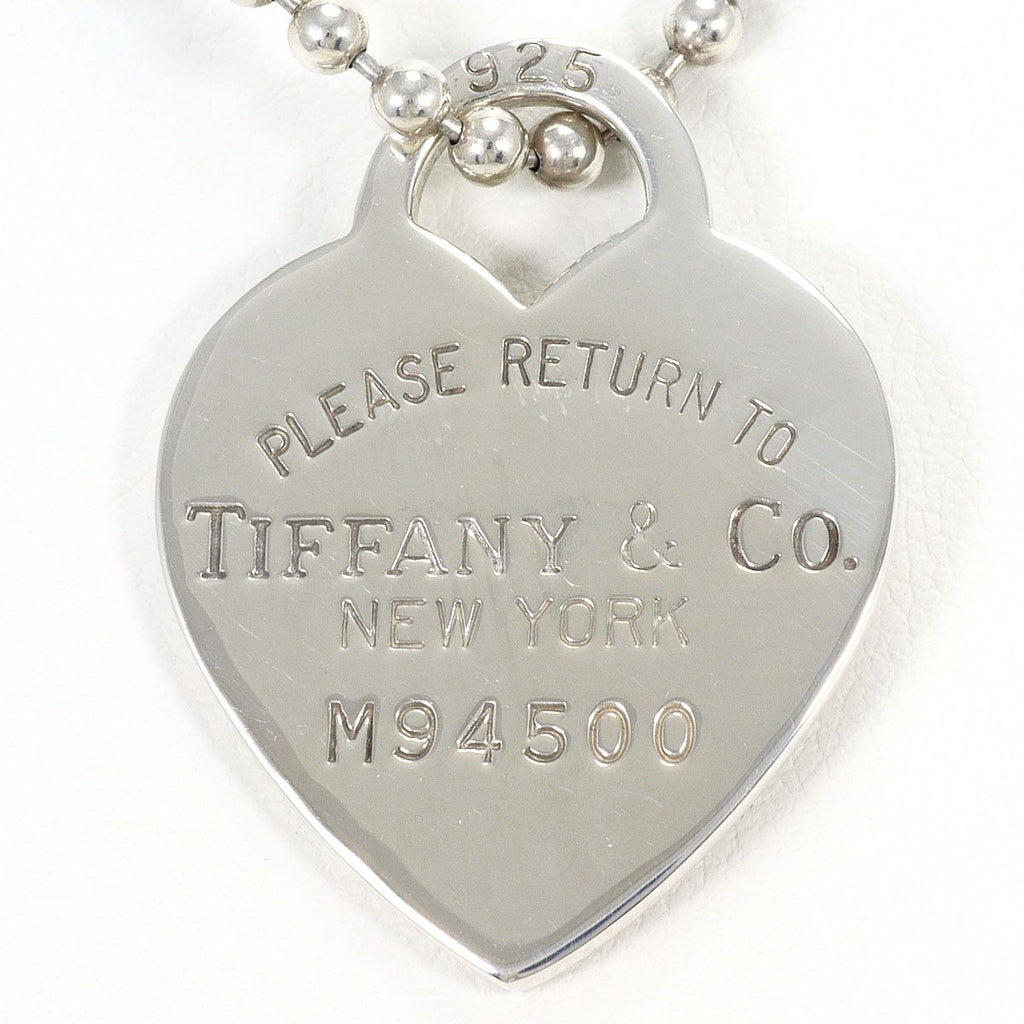 Tiffany & Co Heart Tag Silver Necklace 86 cm
