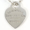 Tiffany & Co Heart Tag Silver Necklace 86 cm