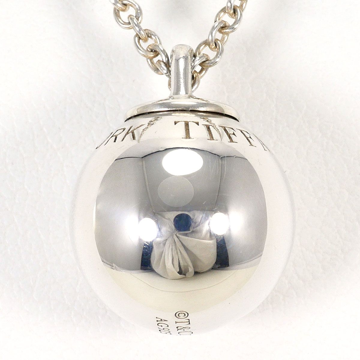 Tiffany & Co Ball 925 Sterling Silver Necklace 51 cm — view 3