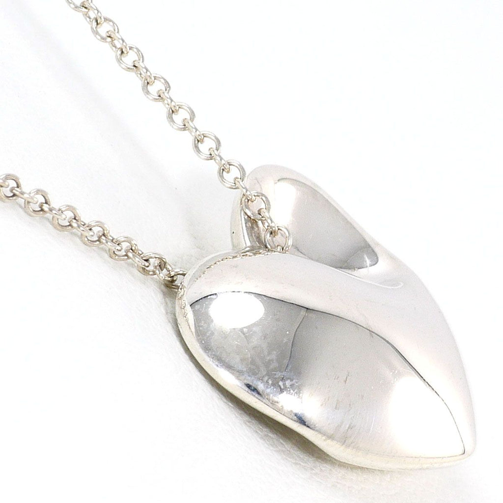 Tiffany & Co Fold Heart 925 Sterling Silver Necklace 40 cm — view 2