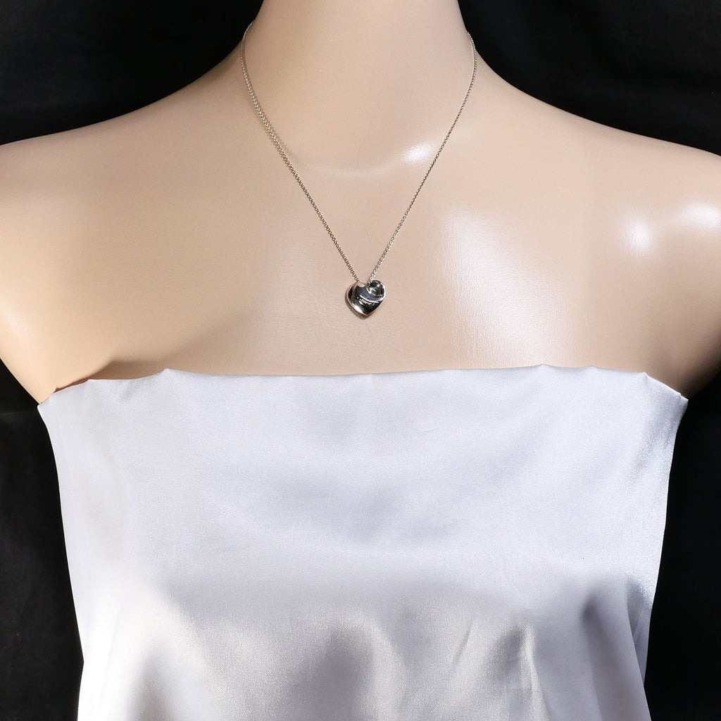 Tiffany & Co Fold Heart 925 Sterling Silver Necklace 40 cm — view 6