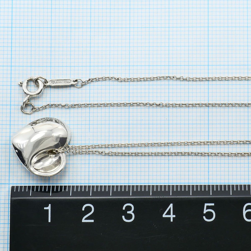 Tiffany & Co Fold Heart 925 Sterling Silver Necklace 40 cm — view 5