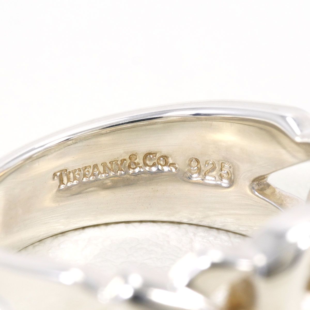 Tiffany & Co Triple Loving Heart 925 Sterling Silver Ring — view 5