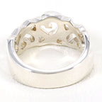 Tiffany & Co Triple Loving Heart 925 Sterling Silver Ring — view 3
