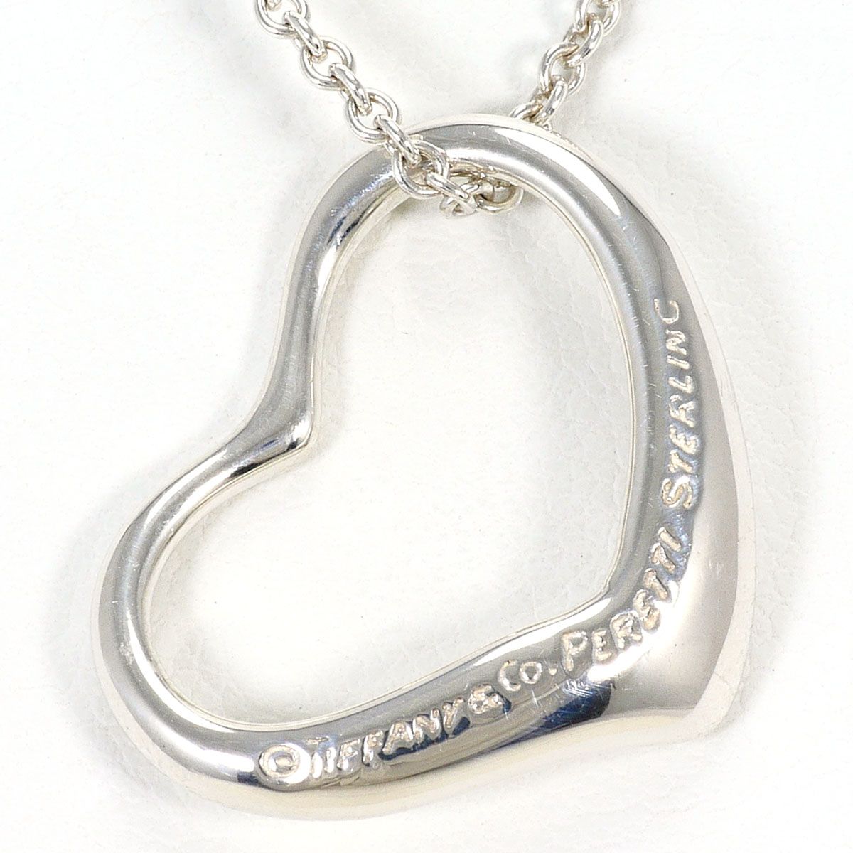 Tiffany & Co Open Heart 925 Sterling Silver Necklace 40 cm — view 3
