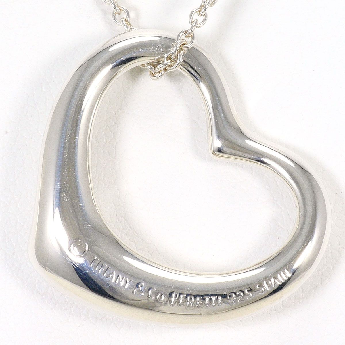 Tiffany & Co Open Heart 925 Sterling Silver Necklace 46 cm — view 3