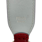 Fendi Shoulder Strap Bordeaux Gray Leather — view 3