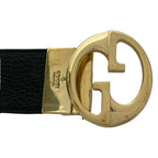 Gucci Belt 85 34 Black Pink Beige Gold Leather — view 3