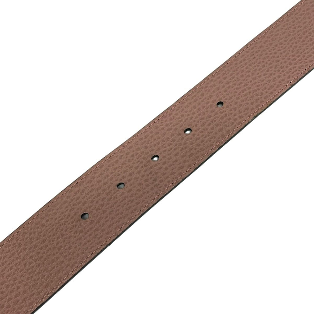 Gucci Belt 85 34 Black Pink Beige Gold Leather — view 5