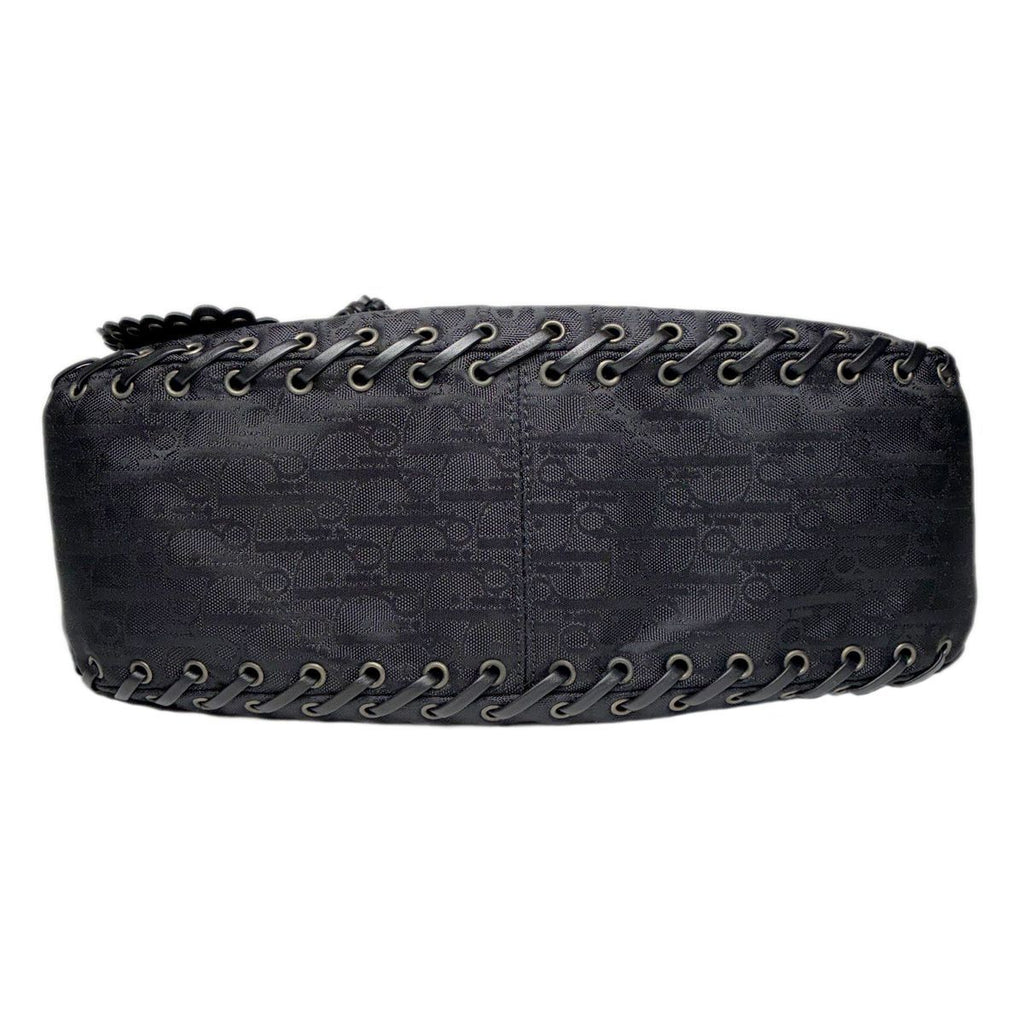 Dior Handbag Shoulder Whipstitch Leather Hobo Full Lace — view 5