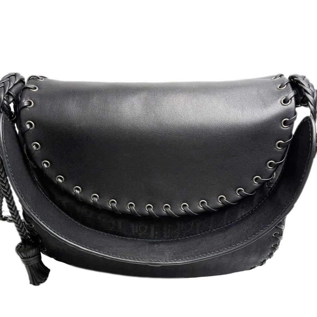 Dior Handbag Shoulder Whipstitch Leather Hobo Full Lace — view 7