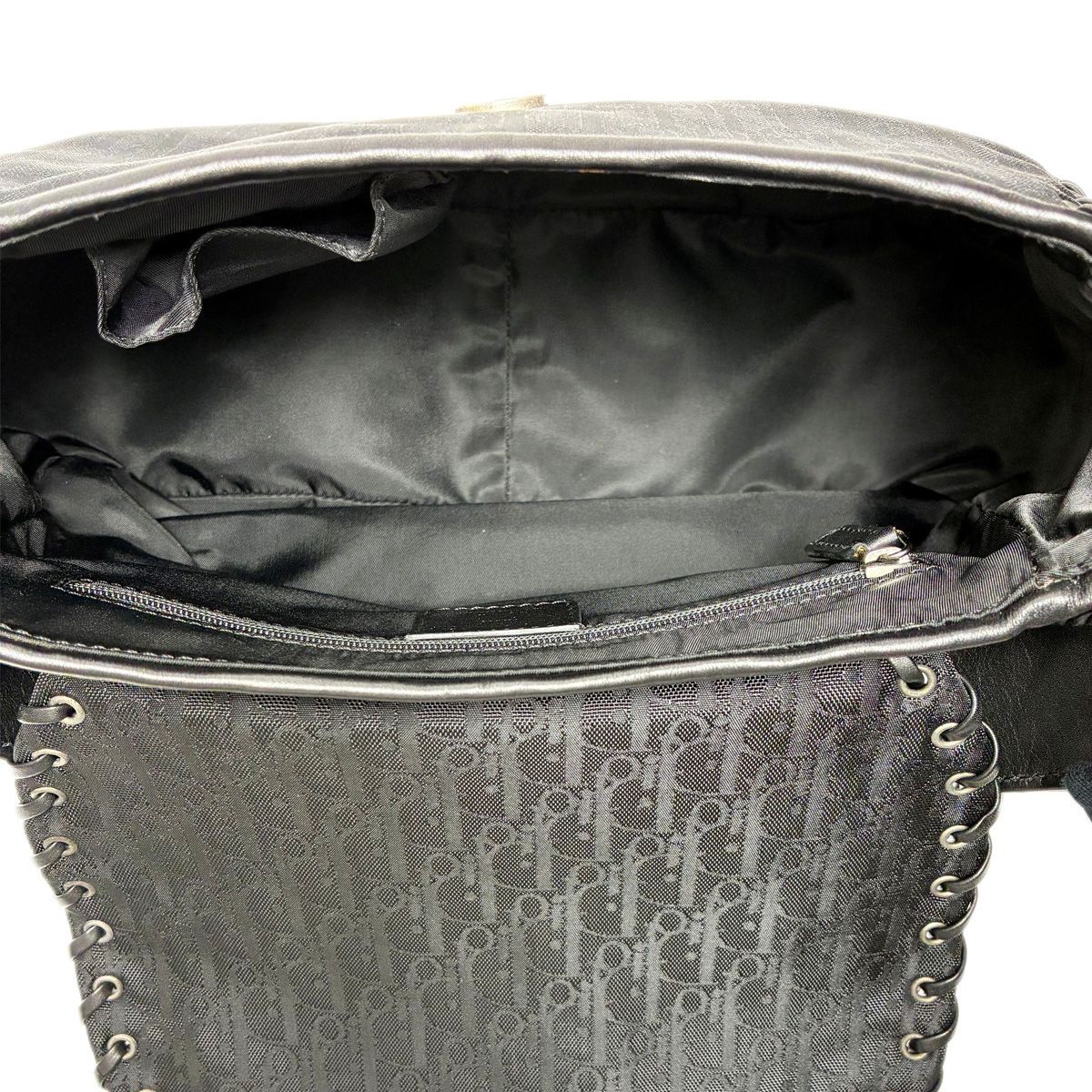 Dior Handbag Shoulder Whipstitch Leather Hobo Full Lace — view 9