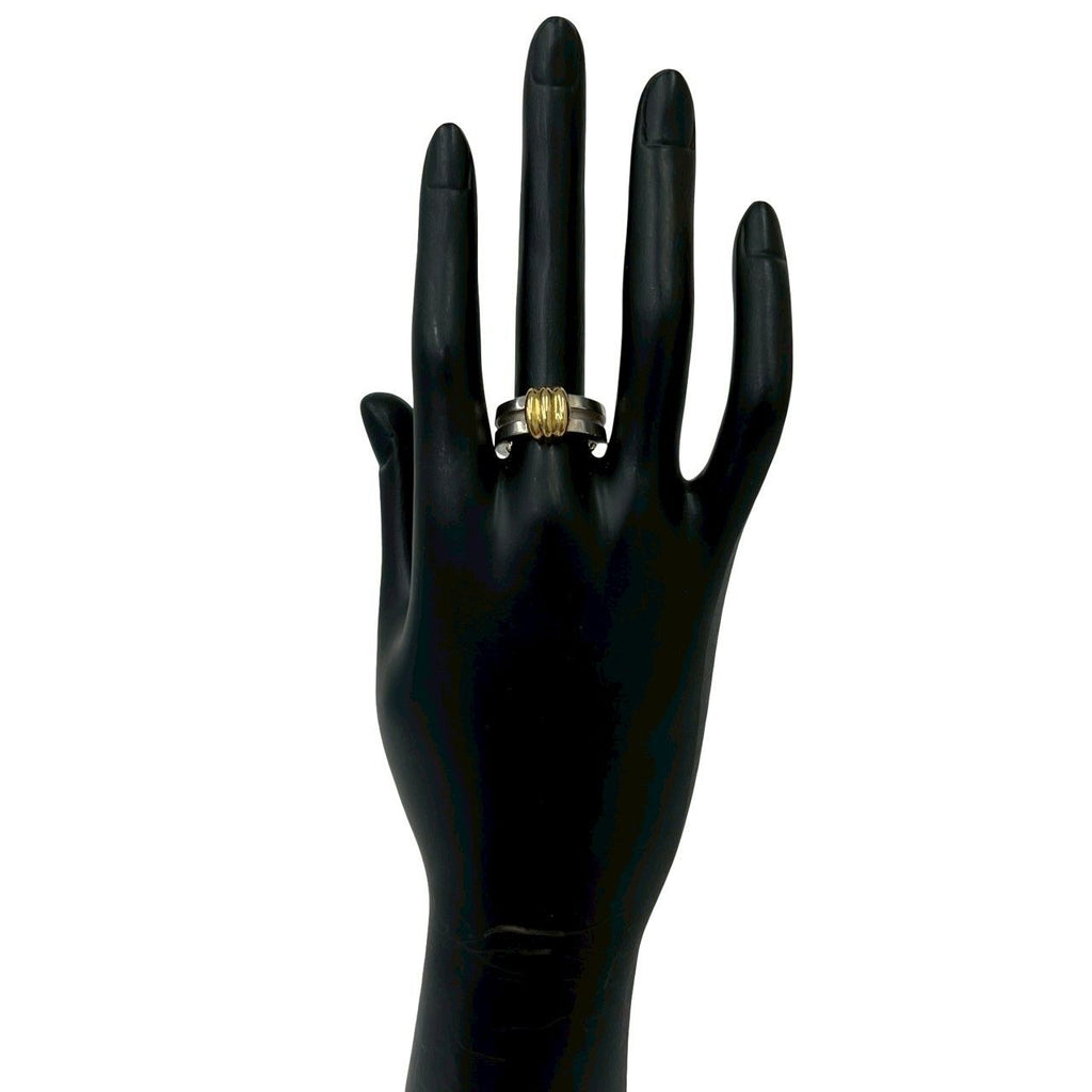 Tiffany & Co Grouped With Ring 925 Sterling Silver Gold No 8