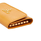 Prada Key Case Yellow Saffiano Leather Key Holder — view 5