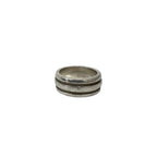 Tiffany & Co Group Double Line Ring 925 Sterling Silver