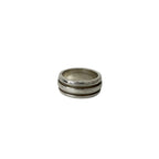 Tiffany & Co Group Double Line Ring 925 Sterling Silver