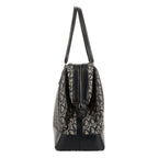 Dior Large Trotter Frame Bag Beige Navy Pattern Canvas — view 5