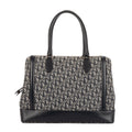 Dior Large Trotter Frame Bag Beige Navy Pattern Canvas