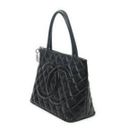 Chanel Timeless Medallion Tote Black Quilted Caviar Leather — view 2
