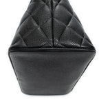 Chanel Timeless Medallion Tote Black Quilted Caviar Leather — view 7