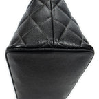 Chanel Timeless Medallion Tote Black Quilted Caviar Leather — view 8