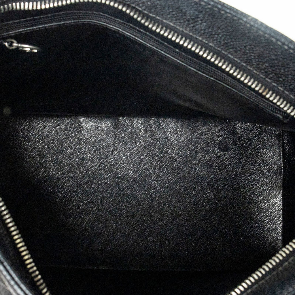 Chanel Timeless Medallion Tote Black Quilted Caviar Leather — view 9