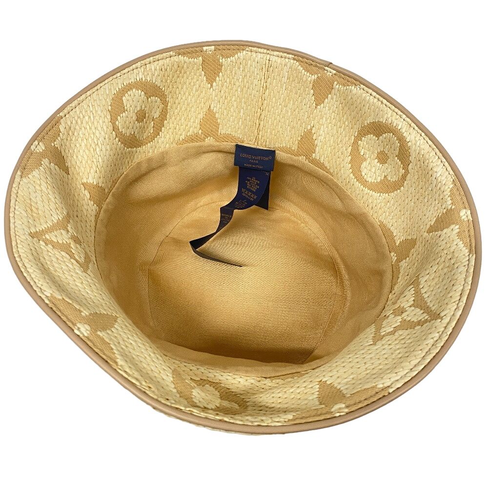 Louis Vuitton Bucket Hat Cotton Hat Beige — view 4