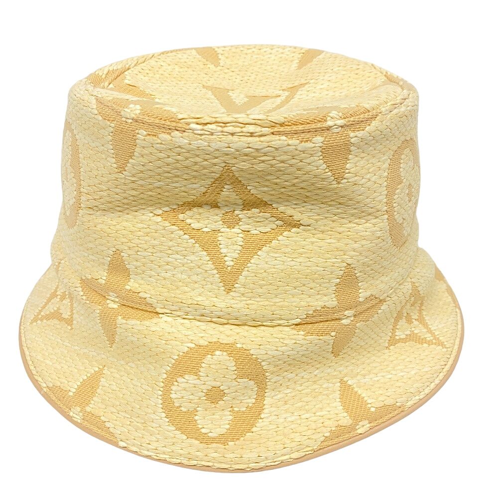 Louis Vuitton Bucket Hat Cotton Hat Beige — view 2