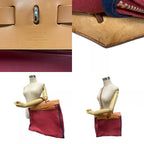 Hermes Herbag Zip 2-Way Shoulder Bag Leather Brown — view 8