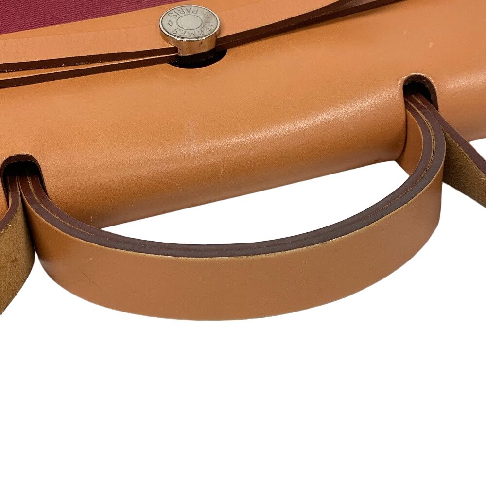 Hermes Herbag Zip 2-Way Shoulder Bag Leather Brown — view 5