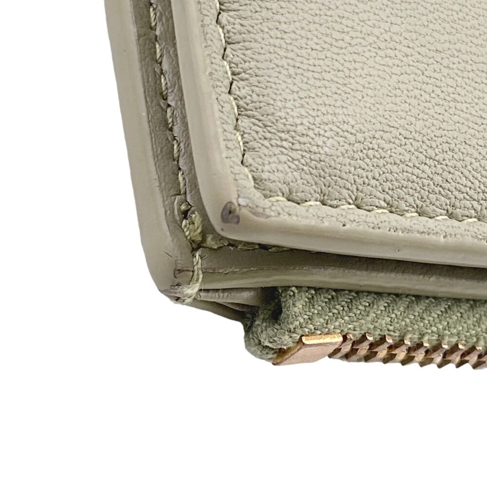 Bottega Veneta Maxi Intrecciato Bifold Wallet Coin Purse Bill Green — view 5