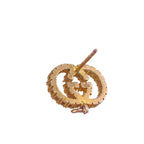 Gucci Interlocking Rhinestone Earrings Gold — view 5