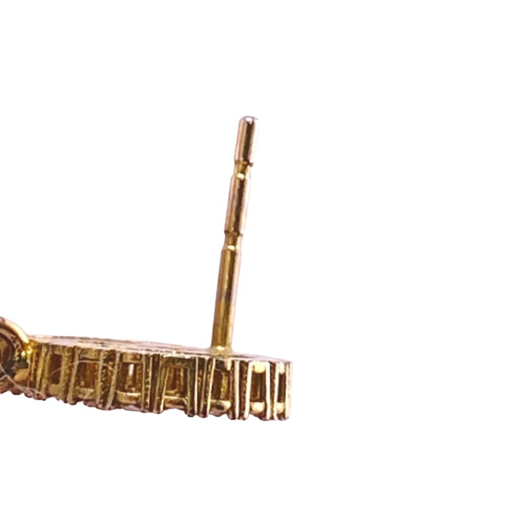Gucci Interlocking Rhinestone Earrings Gold — view 7